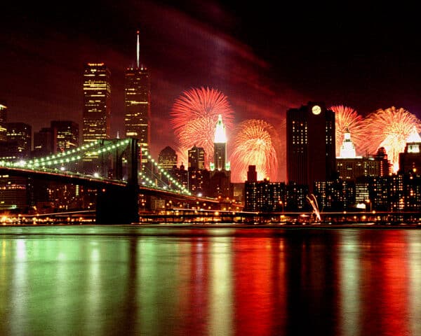 Joey G Photography, Joeygphoto Photo Art, New York Moods Twin Towers with Fireworks